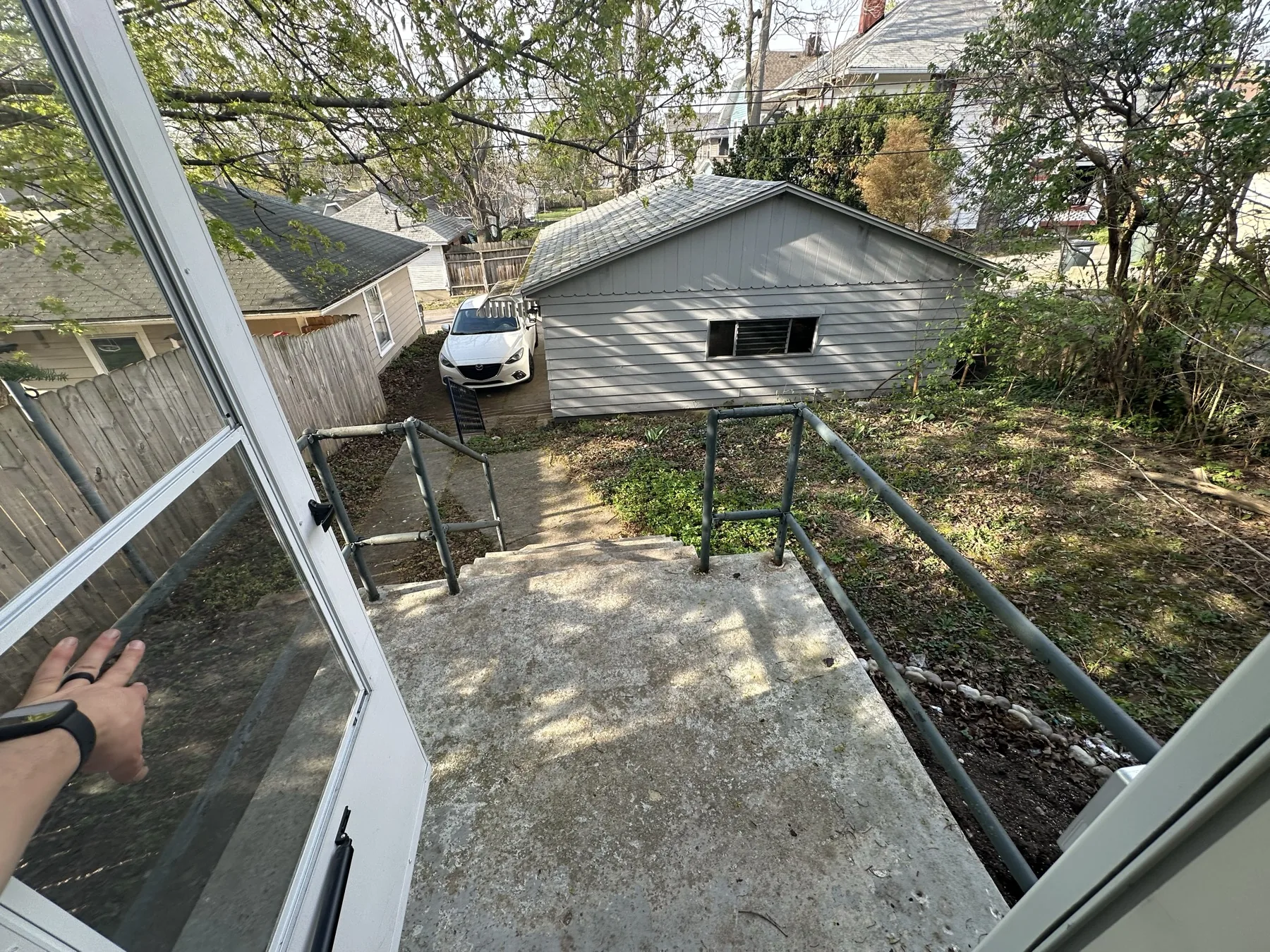 Backyard at Home Sweet Wyom, Dayton OH
