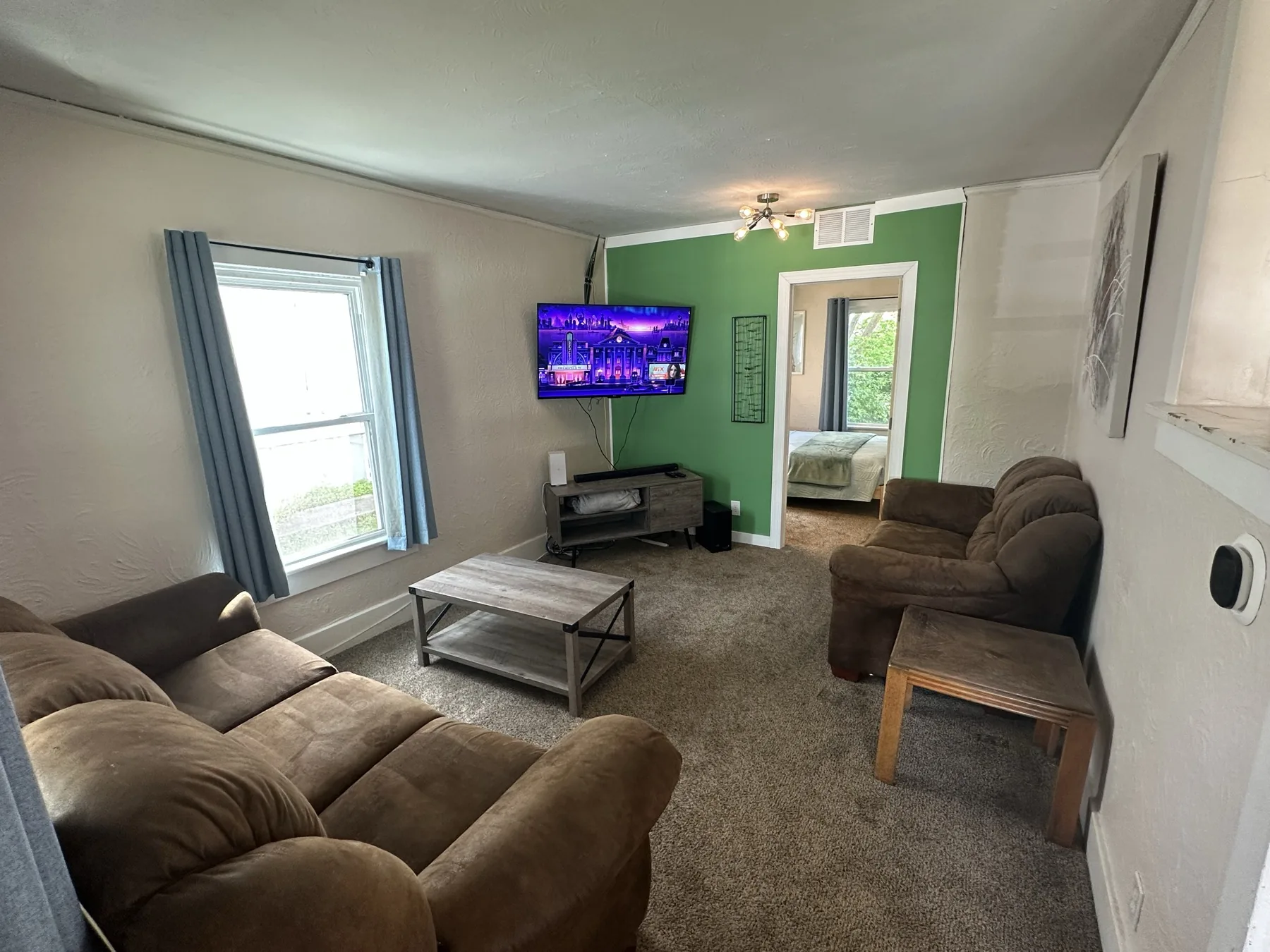Living room — second angle at The House on Pritz