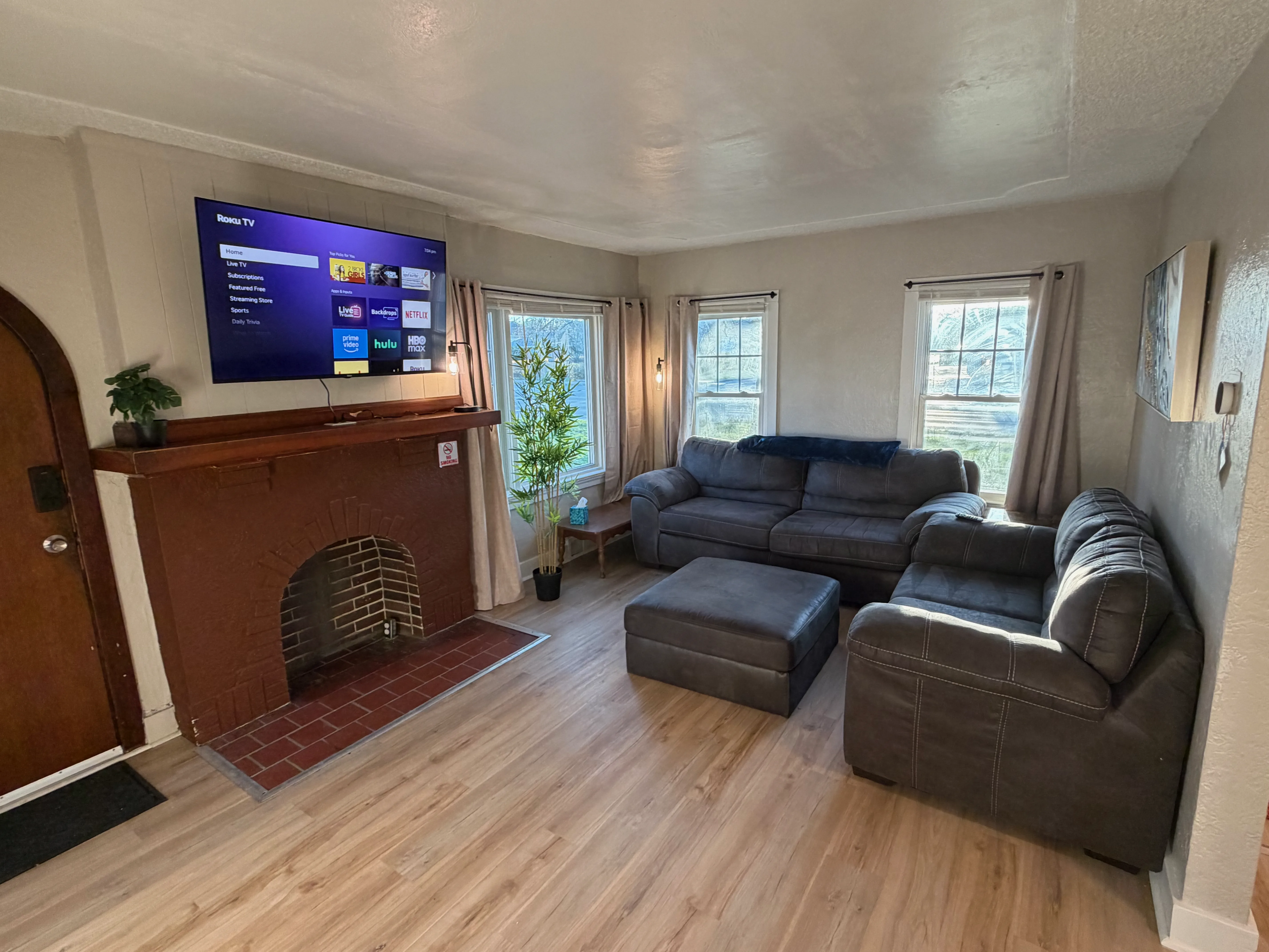 Living room — second angle at The Land of Cleve