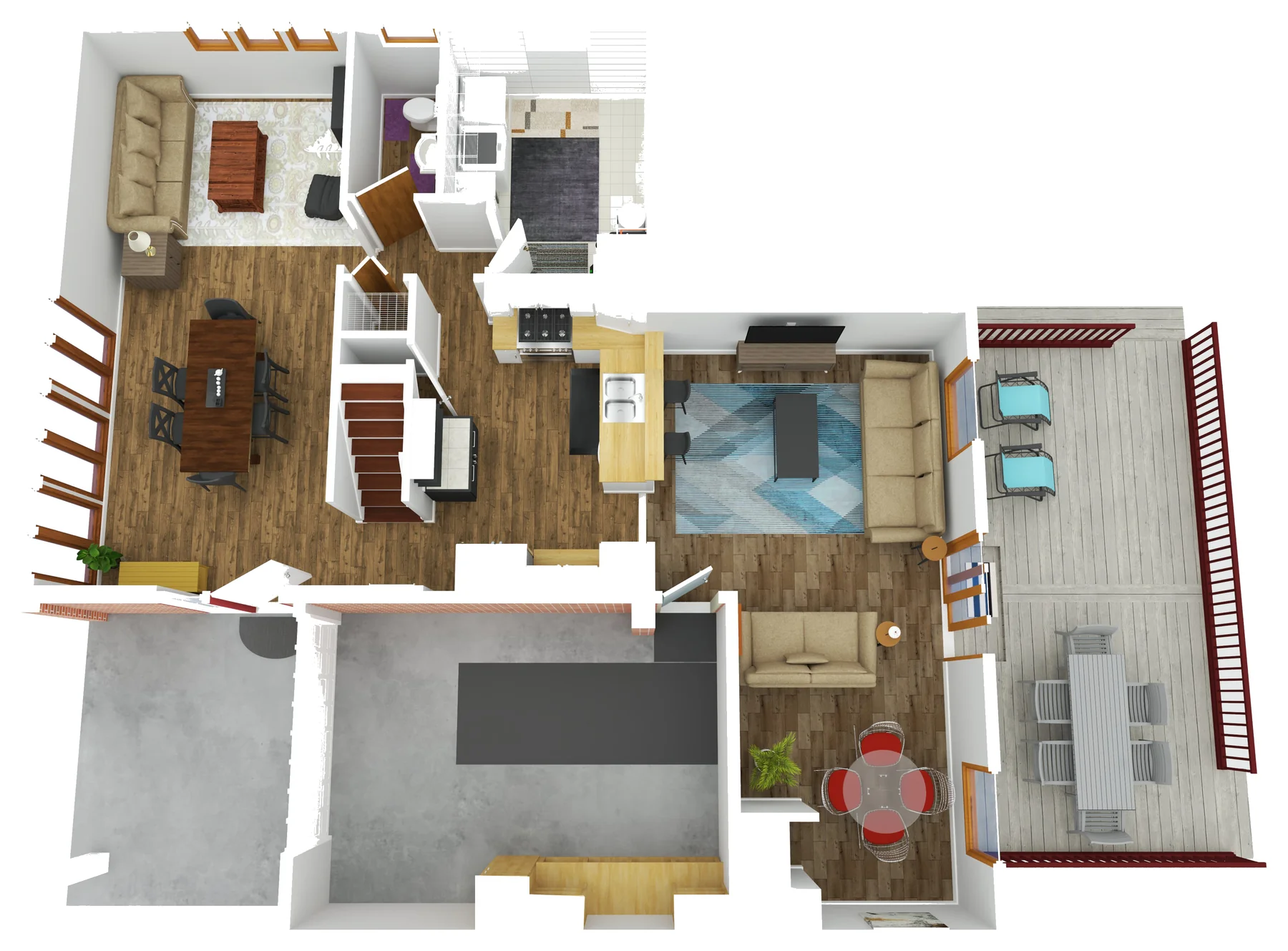 Main Floor floor plan — The Reading Retreat
