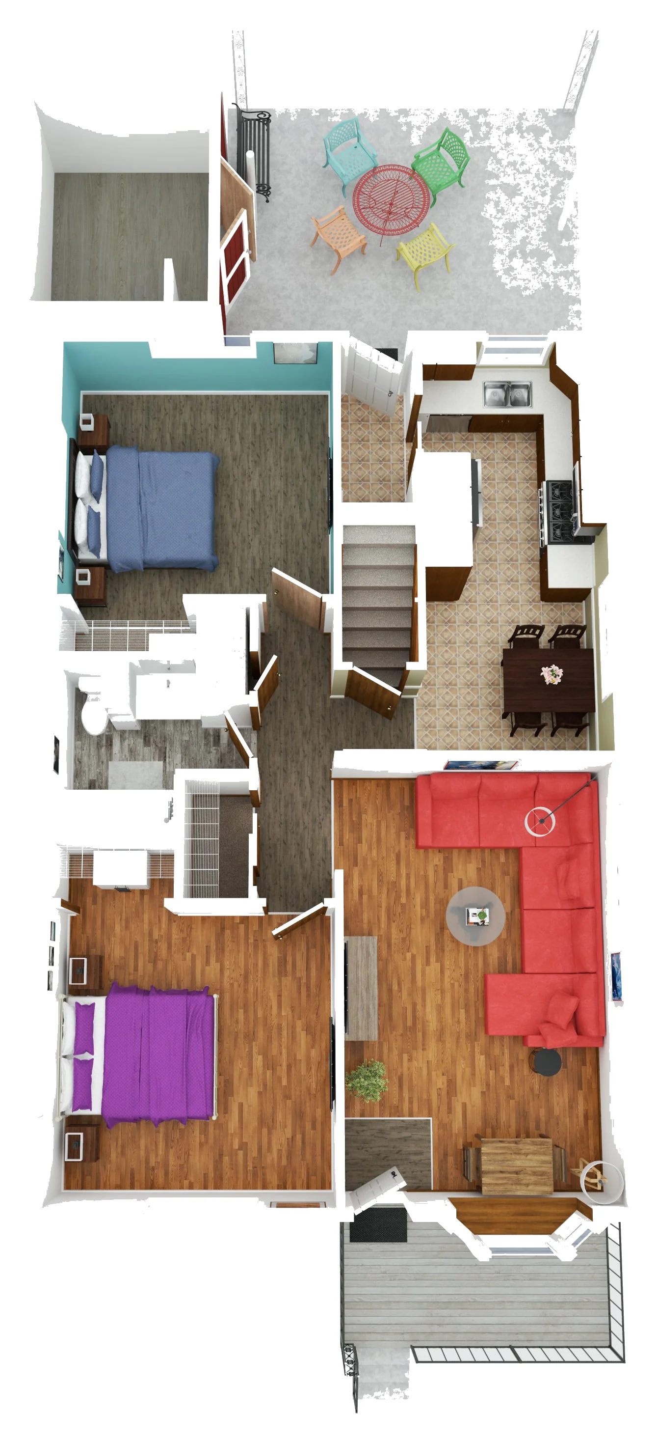 Main Floor floor plan — The Snooze on Cruz